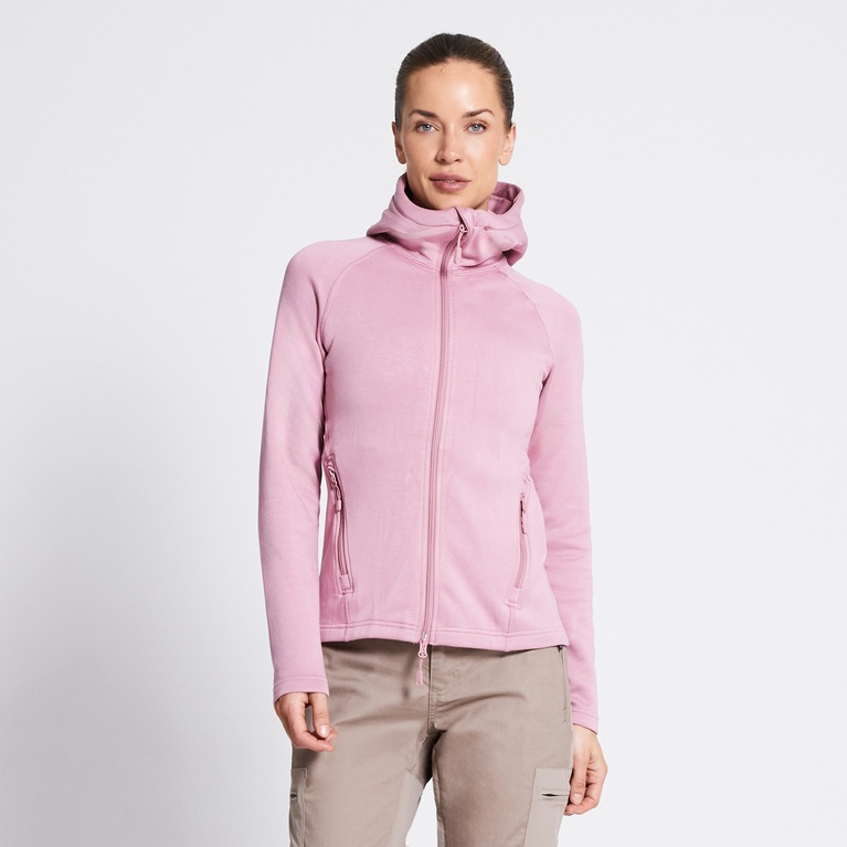 Functional hoodie "Vegby" Heather Pink